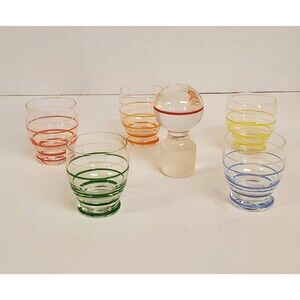 Bavarian Vintage Shot Glasses with Stopper no Decanter